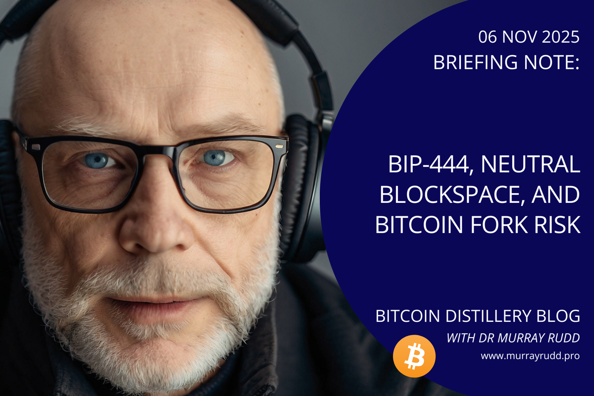 BIP-444, Neutral Blockspace, and Bitcoin Fork Risk