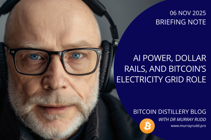 AI Power, Dollar Rails, and Bitcoin’s Electricity Grid Role