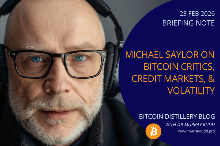 Michael Saylor on Bitcoin Critics, Credit Markets, and Volatility